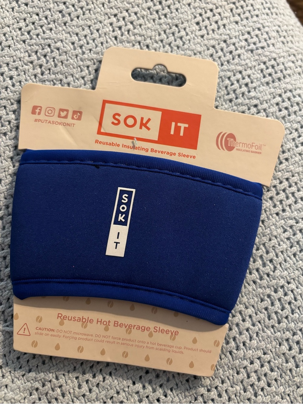Sok It HotSok Coffee & Tea Reusable Insulated Neoprene Cup Sleeve